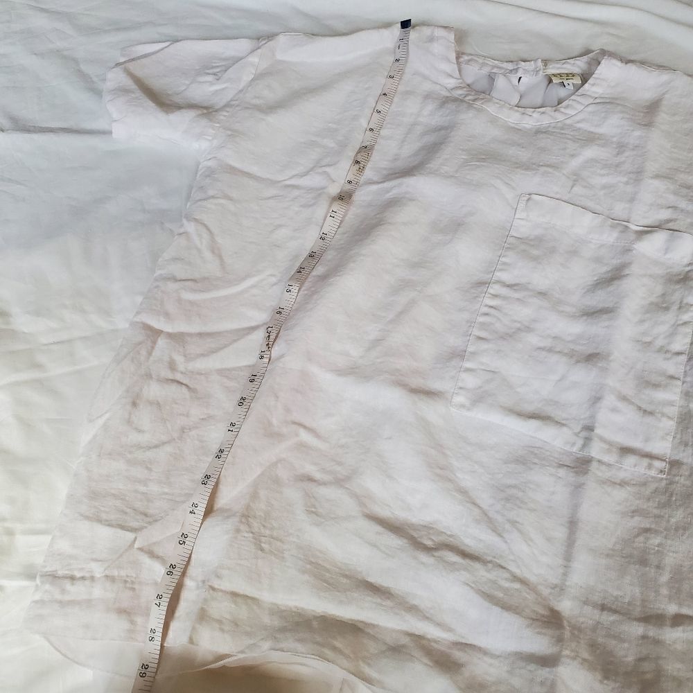 Boo Gemes White Linen Tunic S - Picture 4 of 11